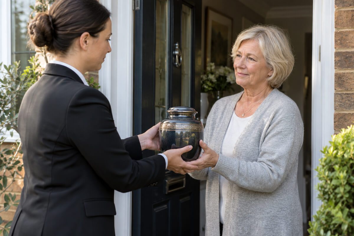 Funeral arrangements being managed professionally for a direct cremation in Blackfriars